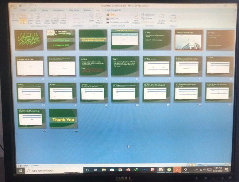 I can prepare a power point presentation for you.
