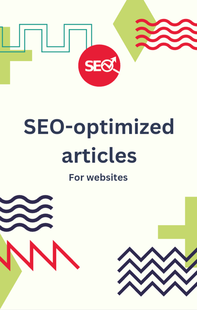 I will write SEO optimize articles for you websites 