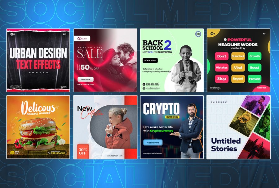 I will design post, story, carousels post, banner ads