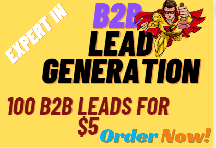 You will get highly b2b targeted lead generation, web research, and email list building