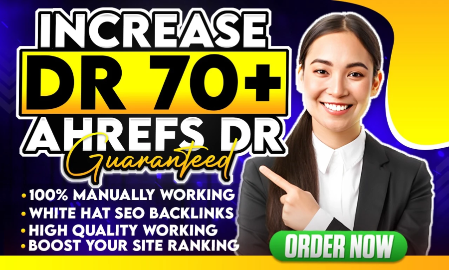 i will increase your website DR 70 plus 