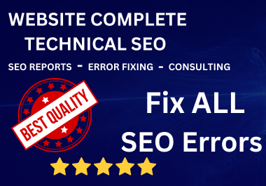 I will do a Complete Technical SEO Audit, Analysis, and Issue Resolution.