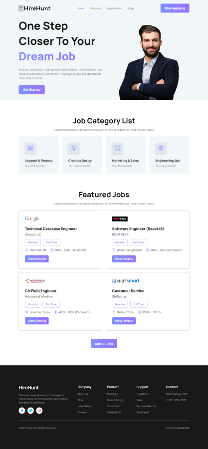 I will develop react js with tailwind CSS website front-end developer