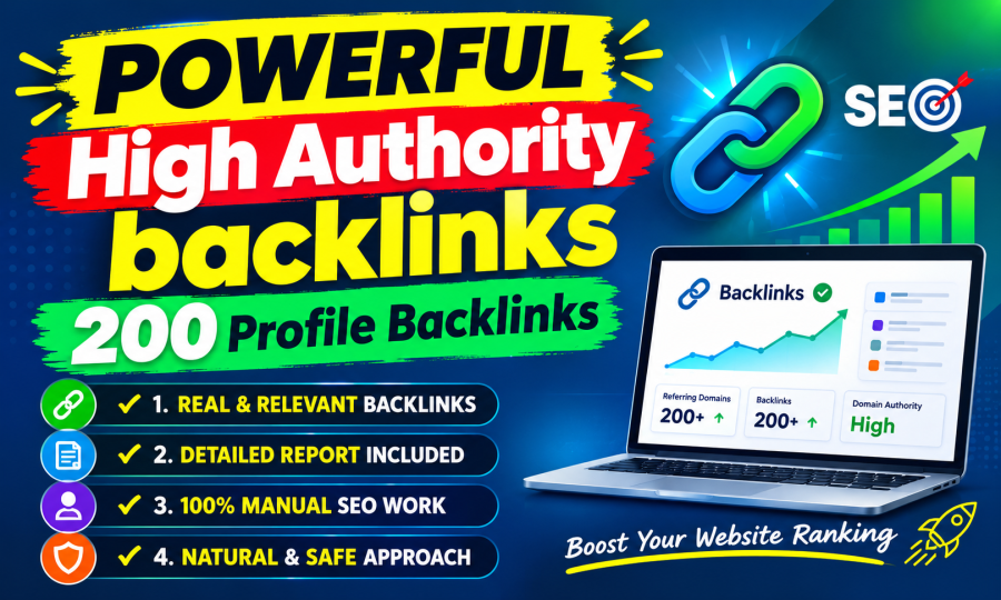 I will do improve your website ranking 200 plus dofollow backlinks