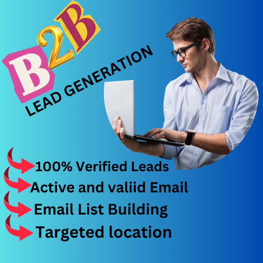 I generate B2B leads generation for selected industries .