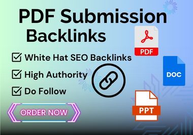 I will provide 100 PDF submission manual backlinks