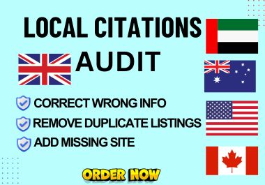 I will create 60 USA local citations and business listings for your local business.
