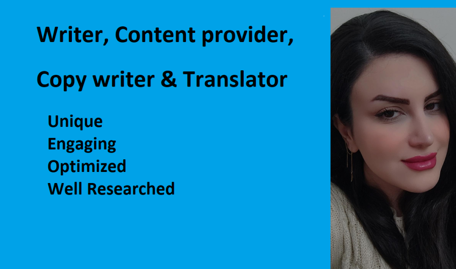 I will write top notch articles, blogs and provide wonderful content for you