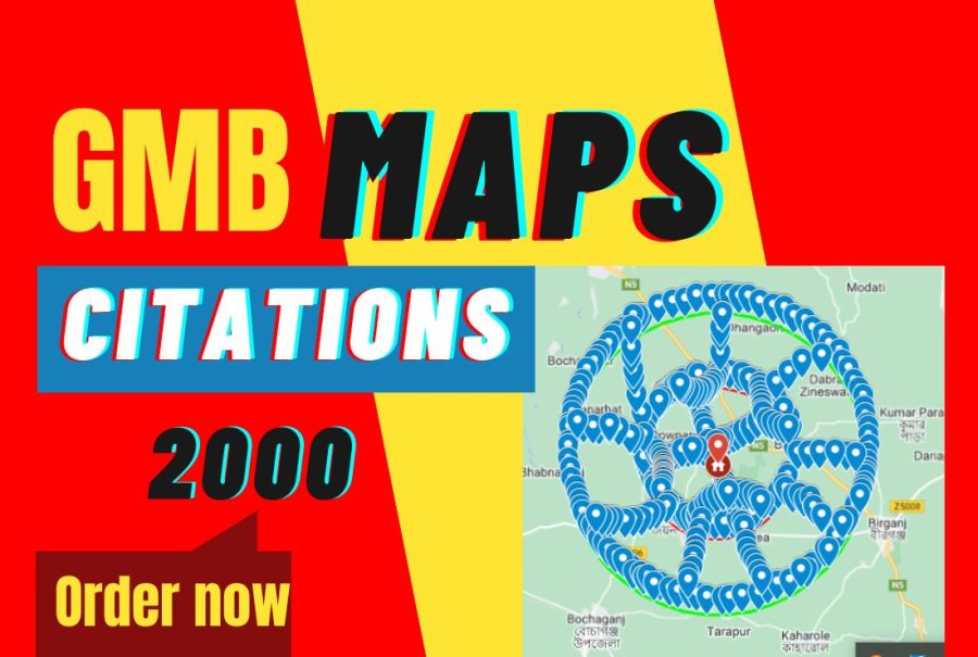 i well do 2000 google maps citations or GMB ranking,maps listing