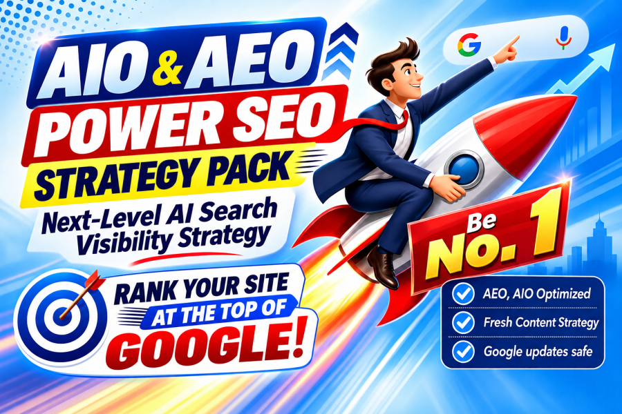 AIO & AEO Power SEO Strategy Pack &ndash; Next-Level AI Search Visibility Strategy