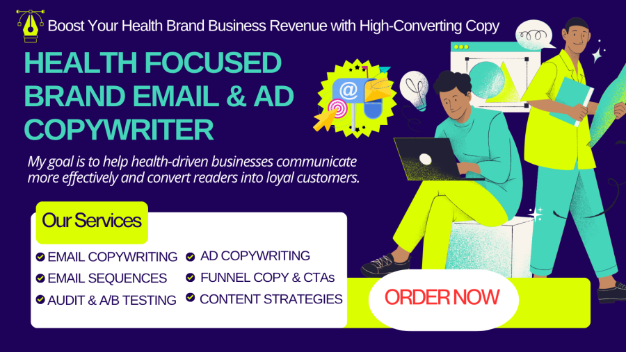 Email & Ad Copy That Converts &ndash; For Health, Wellness, E com, SaaS, & Info Brands