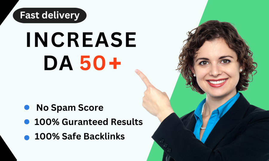 I will increase moz da, increase da, domain authority with SEO backlinks