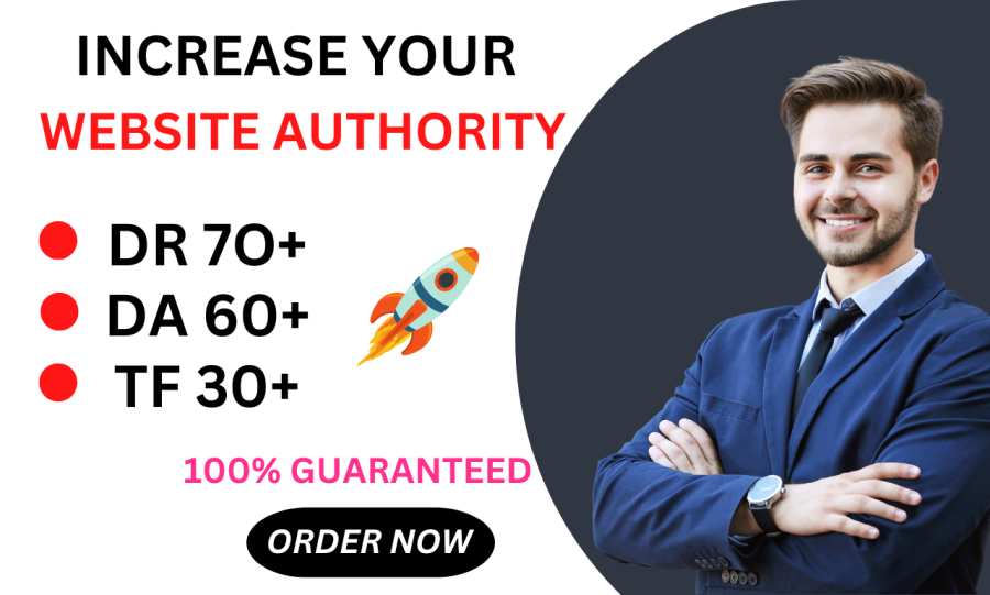I will increase dr or ahrefs domain rating with SEO dofollow backlinks