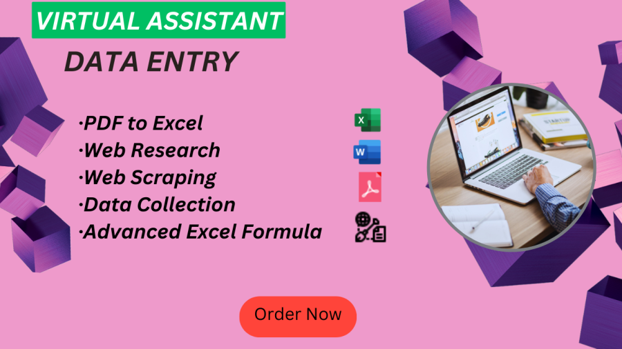 I can do Excel Data Entry,, PDF to Excel Fast and Accurate