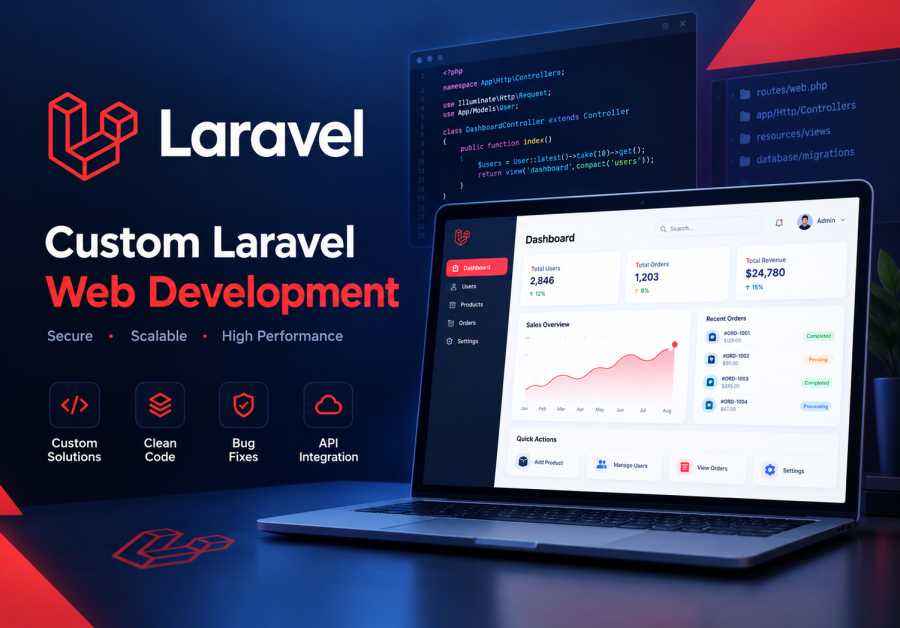 I will build a custom Laravel website or web application