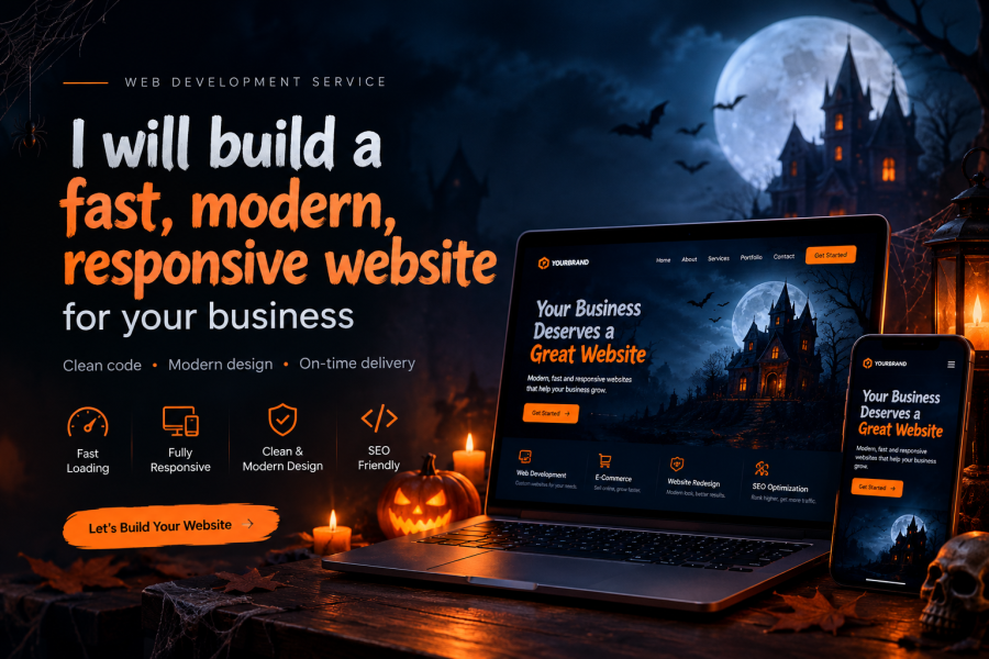 I will build a fast, modern, responsive website for your business