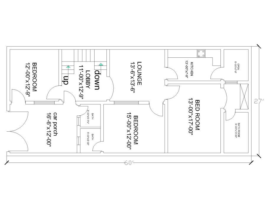 I will convert your hand drawn sketch to AutoCAD drawn plan