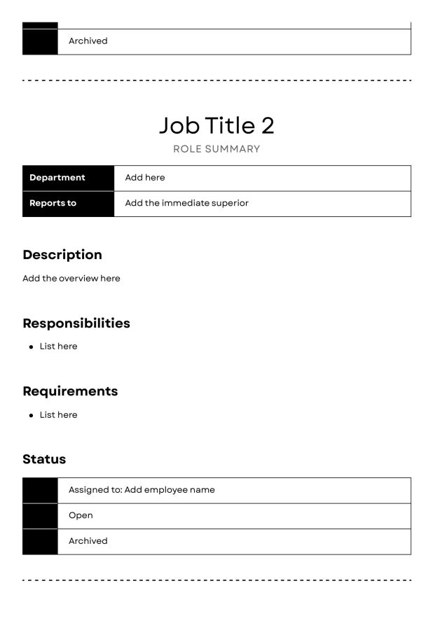 I will write a powerful job description that attracts top talent.