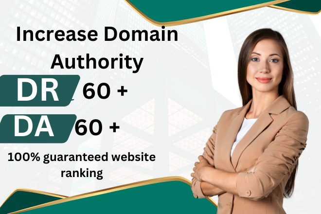 I will increase moz da or domain authority using SEO backlinks