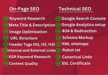 I will provide Full SEO package for Rank your website in Google 