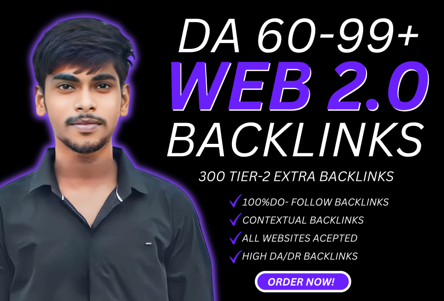 High Authority 30 Web 2.0 Contextual Backlinks with Tier-2 Juice 