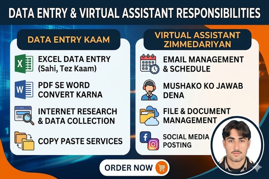 You will get all type of Data Entry Services