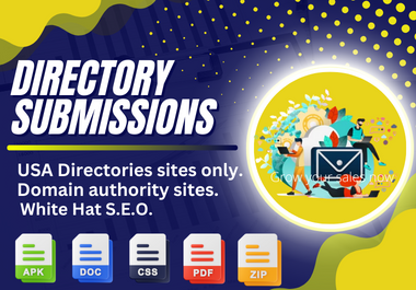 create 300 directory submission SEO backlinks 