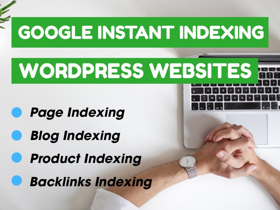  You will get Instant Index Setup WordPress Site / Product Indexing / Blog page Indexing