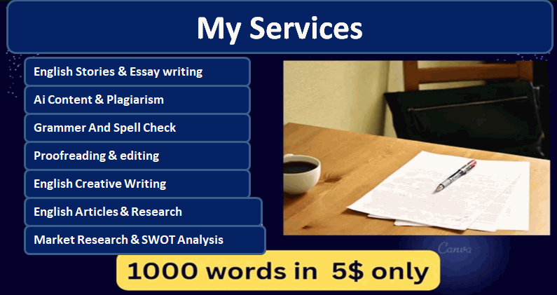 i will write English stories & Essay and anything about English 