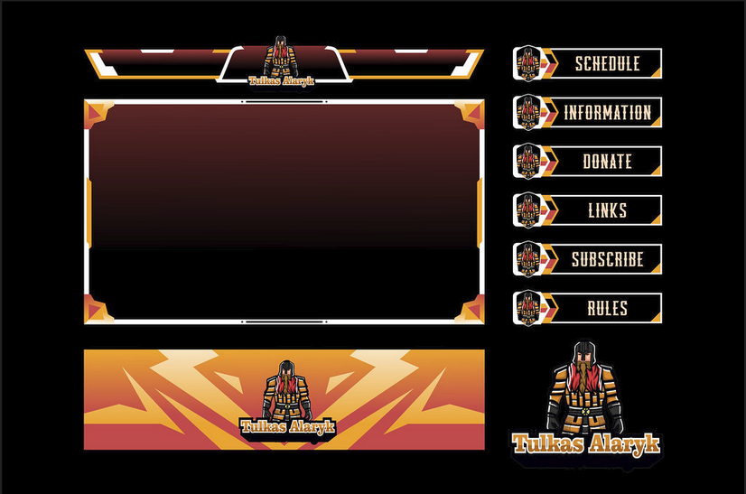 I will redesign your stream with custom overlay Stream packs