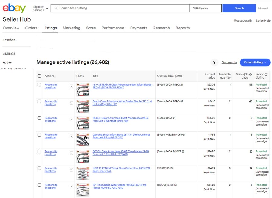 I will do ebay, amazon and shopify store product listing