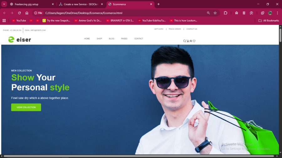 I will create a modern, responsive website using HTML, CSS