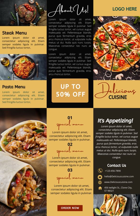 I will design unique Trifold brochures for you 