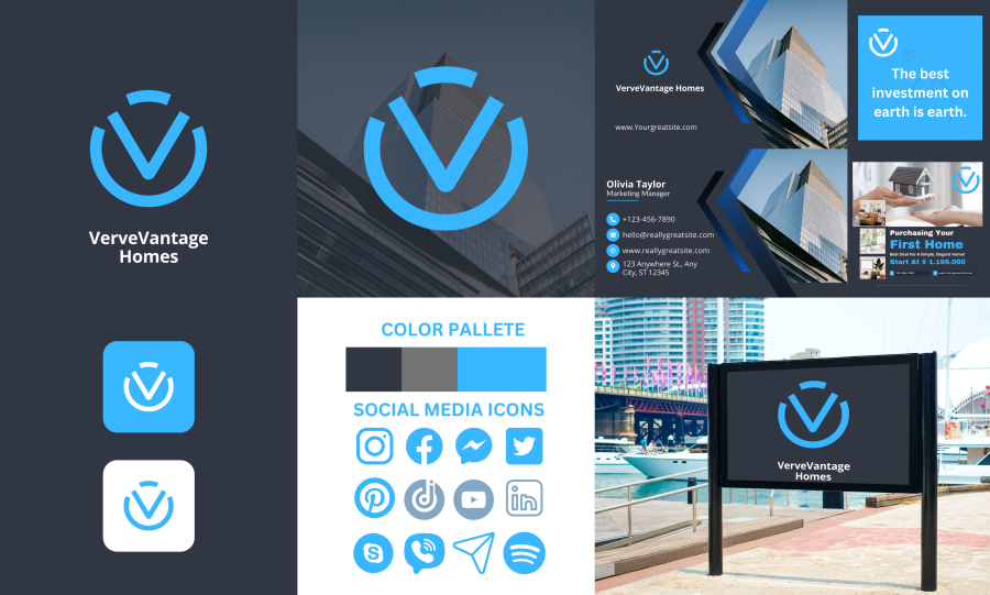 I will design a creative logo and complete branding kit for you