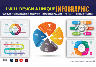 I will design an eye catchy infographic within 24 hours