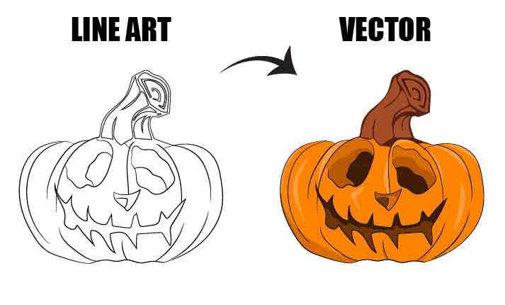 create vector line art, and trace your image and logo