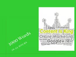 You will get Content writer to write a blog and SEO Article Writer (delivery in 24 hours)