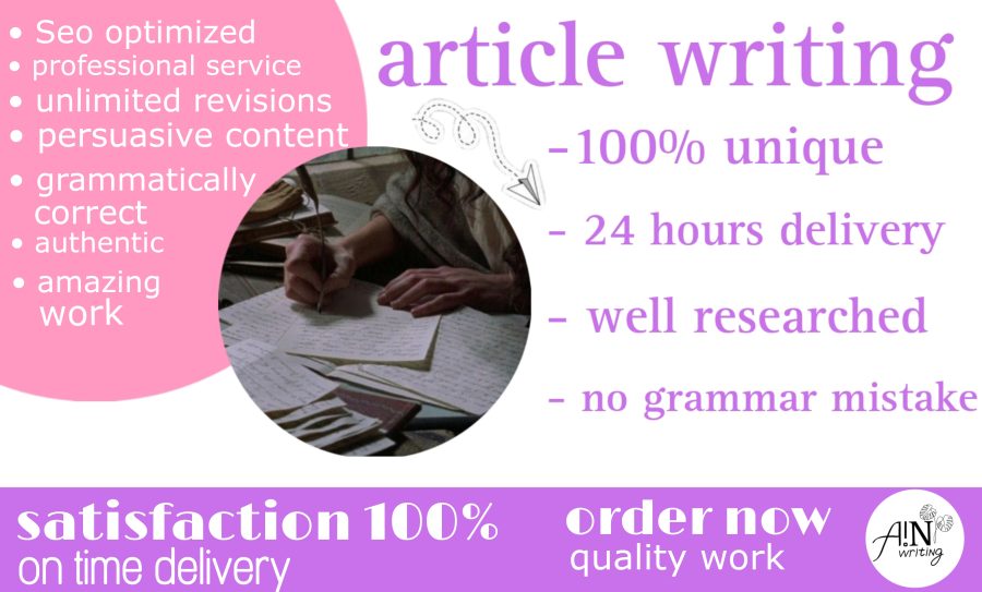 I will write amazing article for you with zero grammar mistakes 