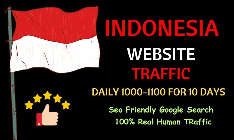 10000 Indonesia TARGETED Organic Web Traffic to your website