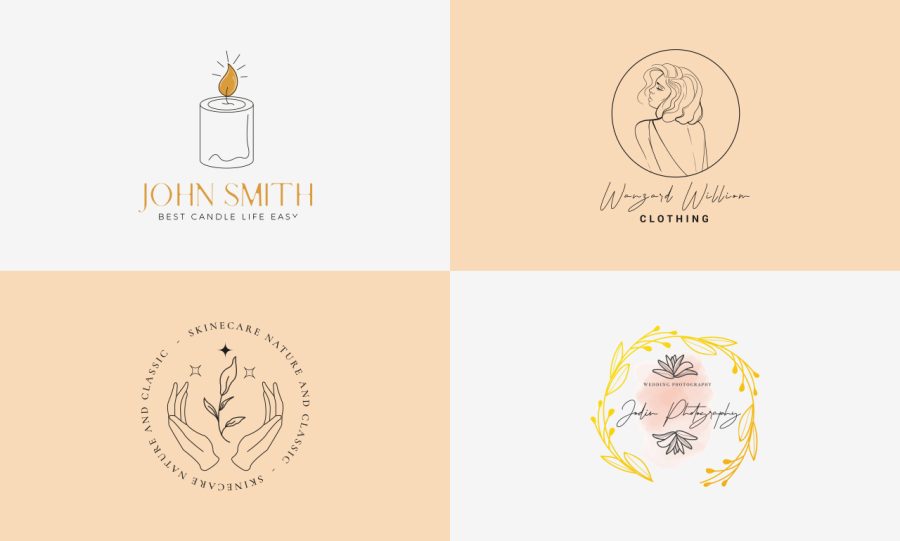 I Design beautiful floral, botanical, boho, and signature logo for your brand