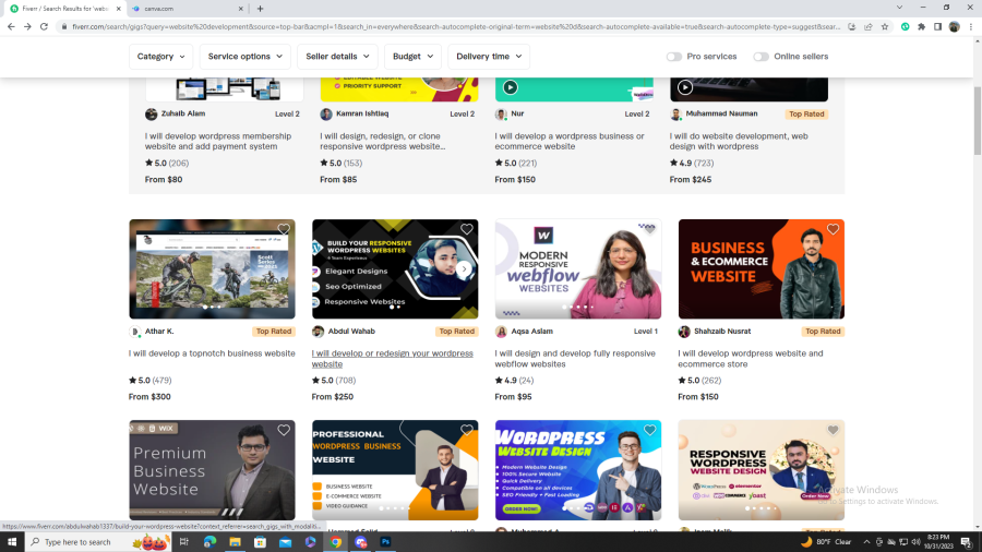 i will design, develop creative and stunning 1 page WordPress website design