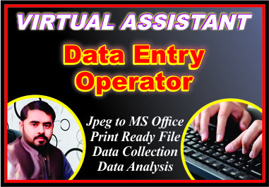 I can do Data Entry & Typing Work for you.
