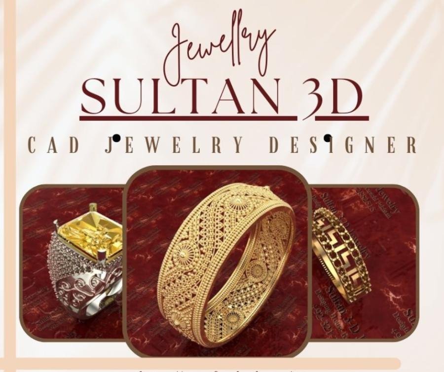 I will create customized 3D jewelry, 20 years of experience 