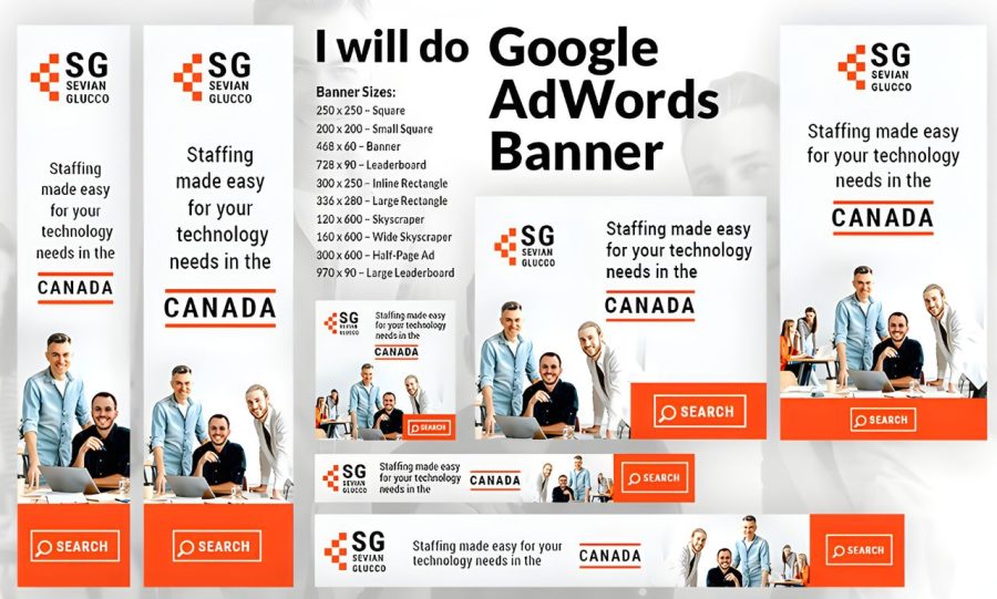 I will design banners and google display ads banners