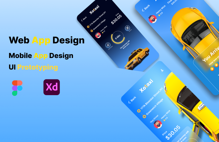 I will design clean mobile and web app