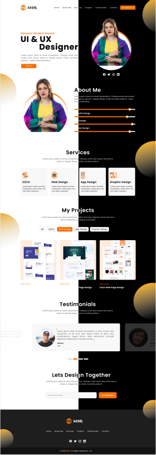 I will do creative and professional UI UX landing page design