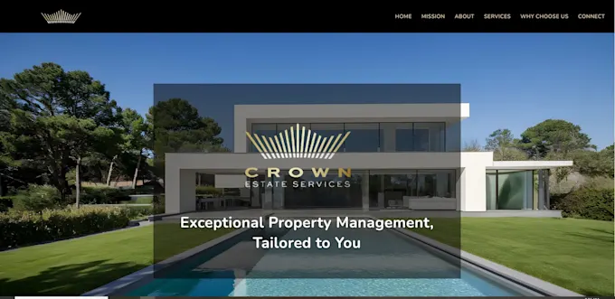 Design a professional business and portfolio website