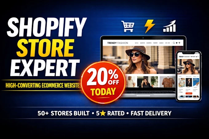Shopify store design & optimization that drives sales