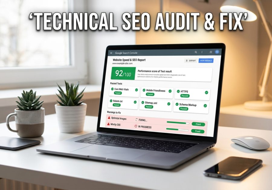 I will audit and fix technical SEO issues on your WordPress, Shopify or Wix site