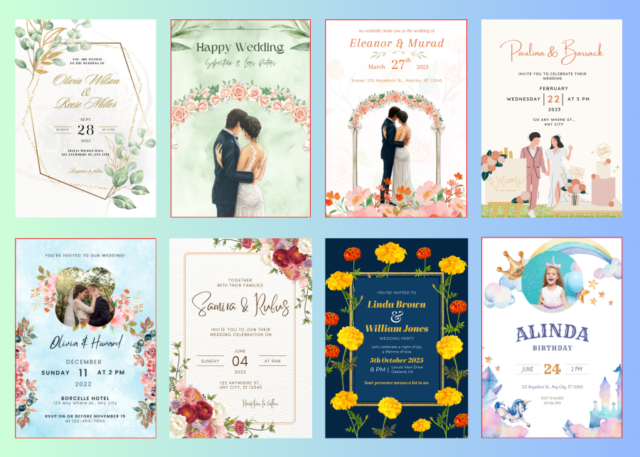i will design invitation card of weddings, birthdays, party in just 4 hours.